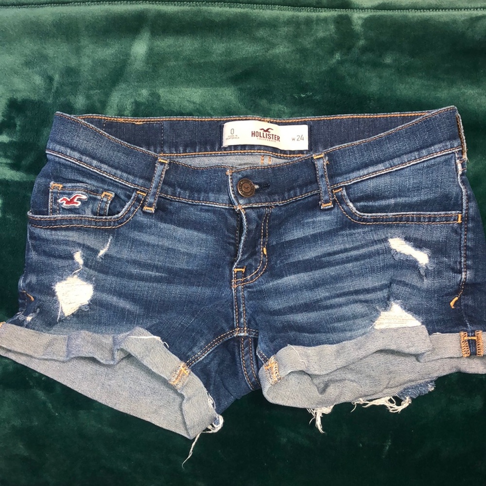 Distressed Hollister Jean Shorts